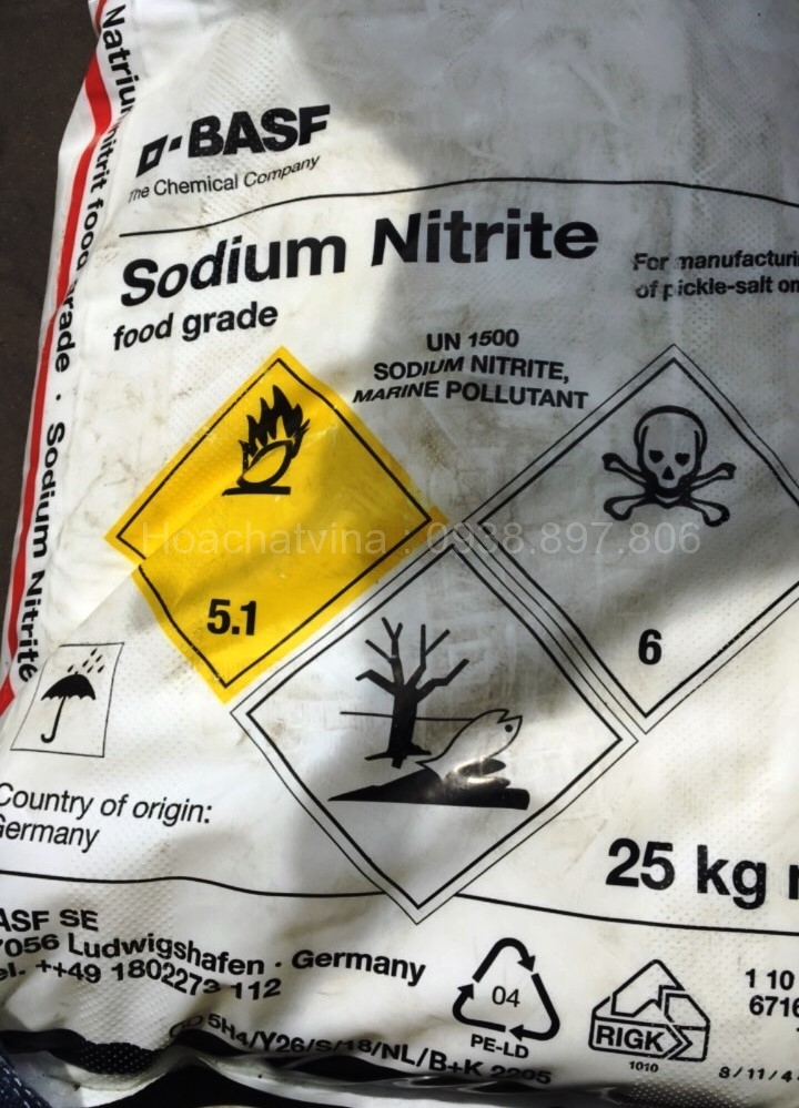 Chất bảo quản Sodium Nitrite - NANO2 Thực phẩm - E250